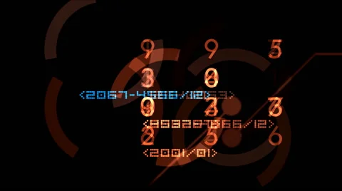 Reflection of information on the state of the electronic process Stock Footage 48303218