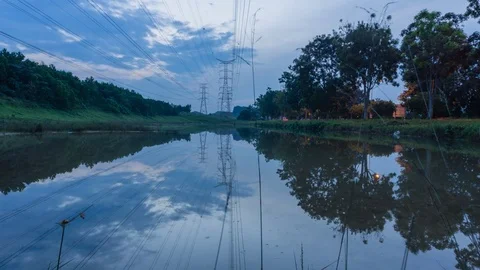 Reflection on the lake Stock Footage 77051805