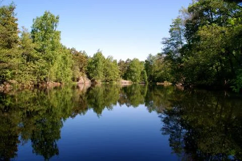 Reflection on a Lake Stock Photos
