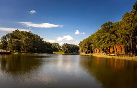 Reflection in a lake Stock Photos