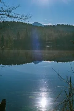Reflection At Lake Tuettensee Foto stock
