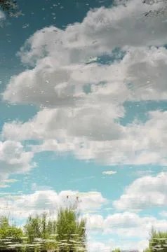 Reflection in the lake waters Stock Photos