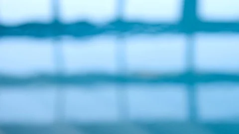 Reflection of lamp light in the pool Stock Footage 92499456