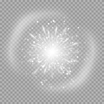 Reflection from the lens Stock Illustration