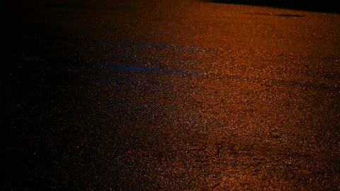 Reflection of light on asphalt Video stock 85742582