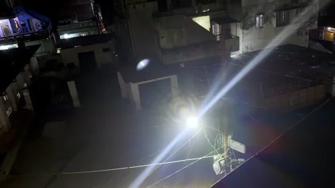 Reflection of Light During Night Video stock 329696674