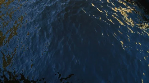 Reflection of light on the water surface of the river Video stock 108758468