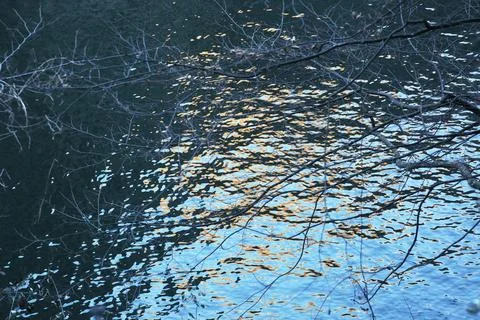 Reflection at Matka Canyon Foto stock