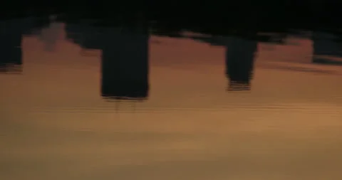 Reflection of Minneapolis Skyline Stock Footage 134723034