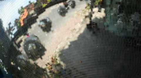 Reflection in the mirror ball Stock Footage 22113817