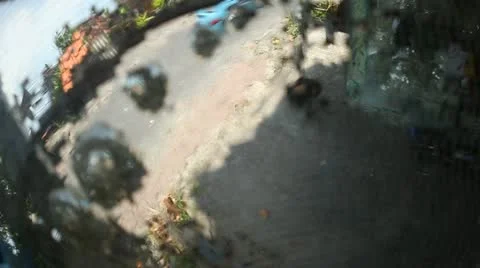 Reflection in the mirror ball Stock Footage 22113841