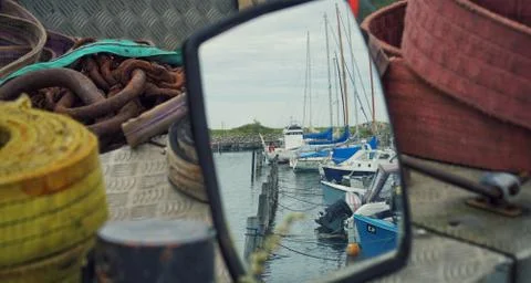 A reflection in the mirror Stock Photos