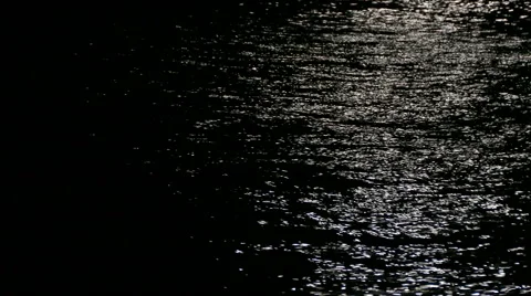 Reflection of moonlight on the sea. Stock Footage 67639076