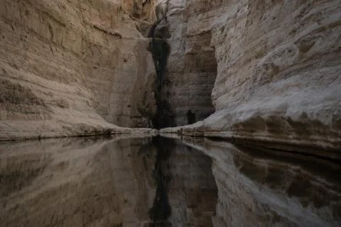 Reflection of a mountain in a lake Stock Photos