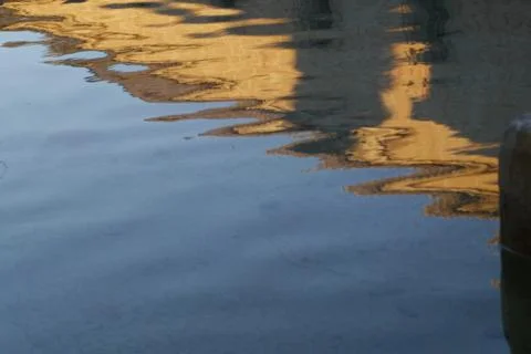 Reflection of an old town Foto stock