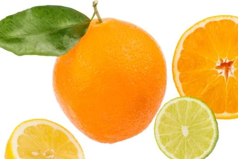 Reflection of an orange Stock Photos