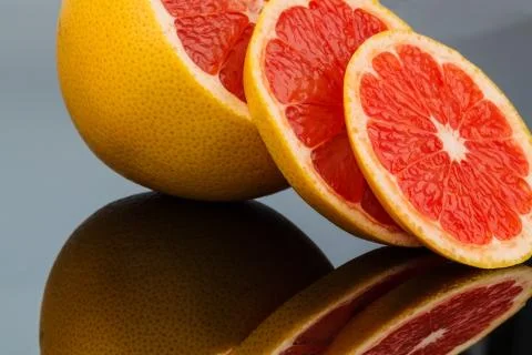 Reflection of an orange Stock Photos