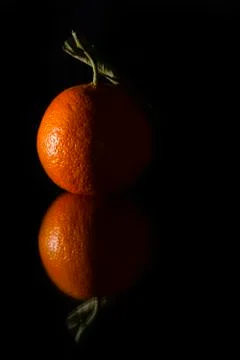 Reflection of an orange Stock Photos