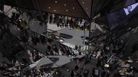 Reflection of people Stock Footage 272604219