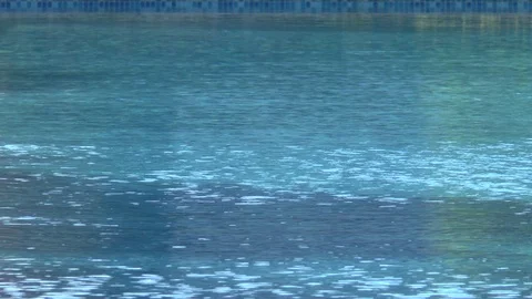 Reflection Of A Person In A Swimming Pool Stock Footage 118141054