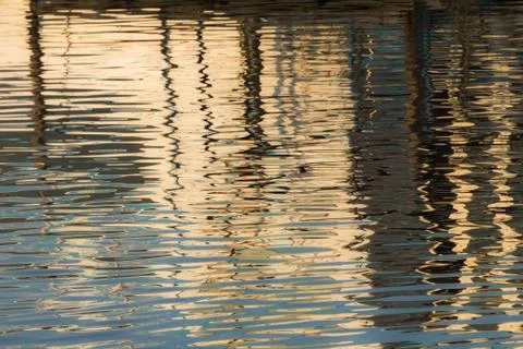 Reflection of a pier in the water Stock Photos