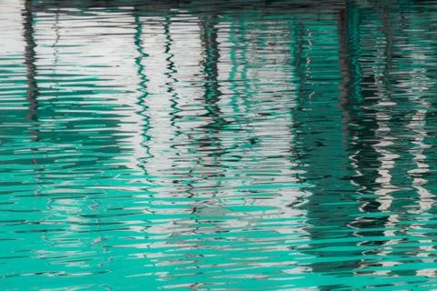 Reflection of a pier in the water Stock Photos