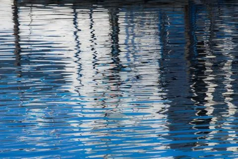 Reflection of a pier in the water Stock Photos
