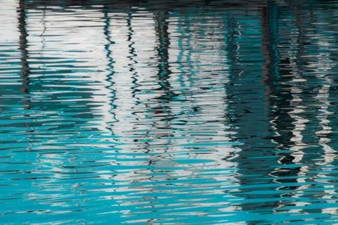 Reflection of a pier in the water Stock Photos