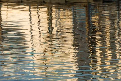 Reflection of a pier in the water Stock Photos