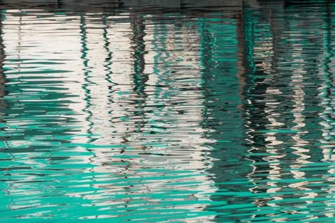 Reflection of a pier in the water Stock Photos