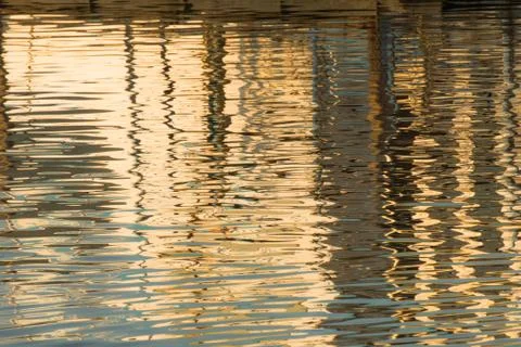 Reflection of a pier in the water Stock Photos