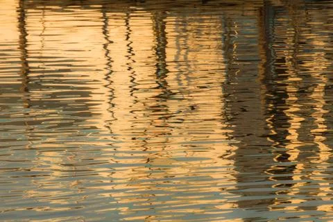 Reflection of a pier in the water Stock Photos