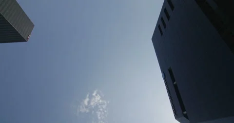 Reflection Plate of a Driving Plate: This view shows only the sky and objects Stock Footage 59339418