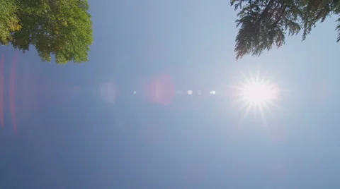 Reflection Plate of a Driving Plate: This view shows only the sky and objects Stock Footage 59512521