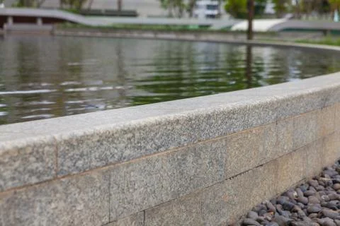 Reflection of pool outside modern building Stock-Fotos