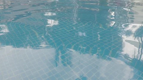 The reflection of pool’s surface. Stock Footage 90153692
