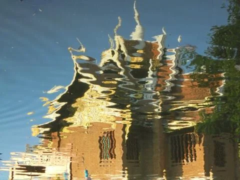 Reflection in the river Stock Photos