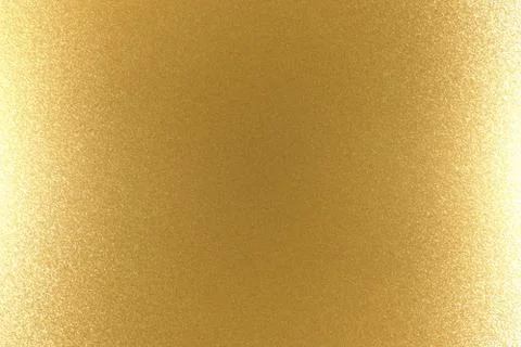 Reflection on rough gold metallic wall surfaces, abstract texture background Stock Photos
