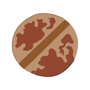 Reflection rusty screw head cartoon vector illustration Stock Illustration