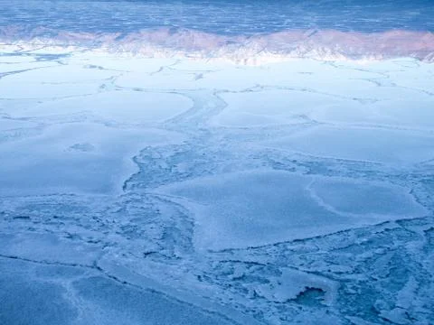 Reflection in salt flats Stock Photos