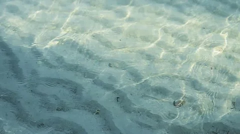 Reflection of sea water on beach.mp4 Stock Footage