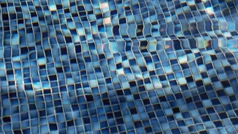 Reflection of sea water in the pool, slow motion Stock Footage 219312368