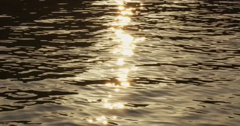 Reflection of the Setting Sun on the Black Sea Surface. Stock Footage 156628745