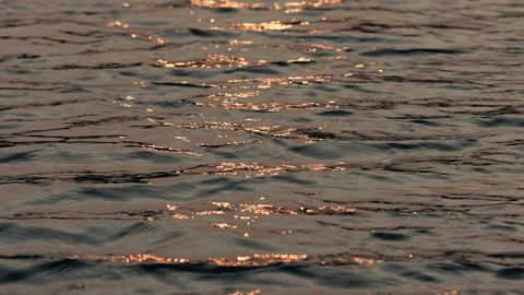 Reflection of the setting sun on the water. Stock Footage 130167685