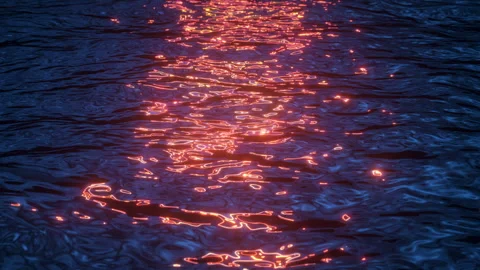 Reflection of the setting sun on water. Luminous path at sunset. Vídeos de archivo 336544743