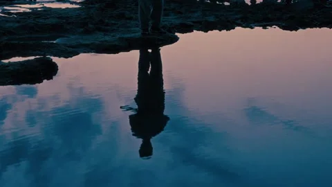 Reflection, Silhouette, Warrior, Japan Stock Footage 313813403