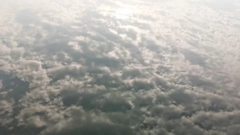 Reflection of the sky clouds in the lake Stock Footage 159782998