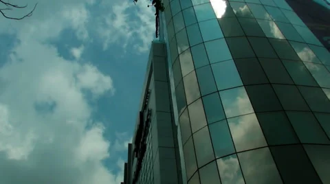 Reflection sky on the mirror Vídeo Stock 37792426