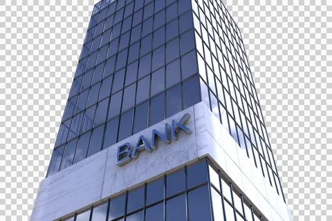 Reflection of sky on modern building Ilustración de archivo