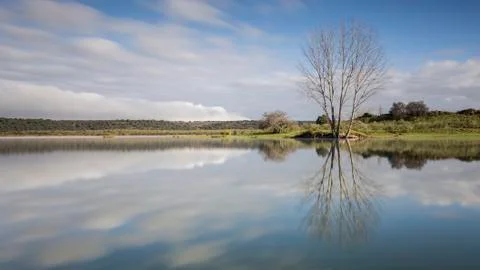 Reflection of the sky Stock Photos